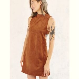 Oh My Love Faux Suede Side Cut Out Dress Size M NWT